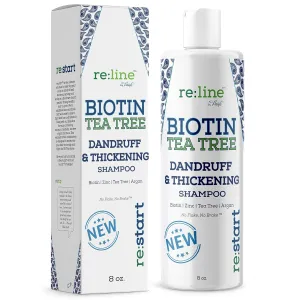 Anti Dandruff Shampoo for Men - Tea Tree Oil & Zinc Shampoo for Dandruff & Thinning Hair (8 OZ)