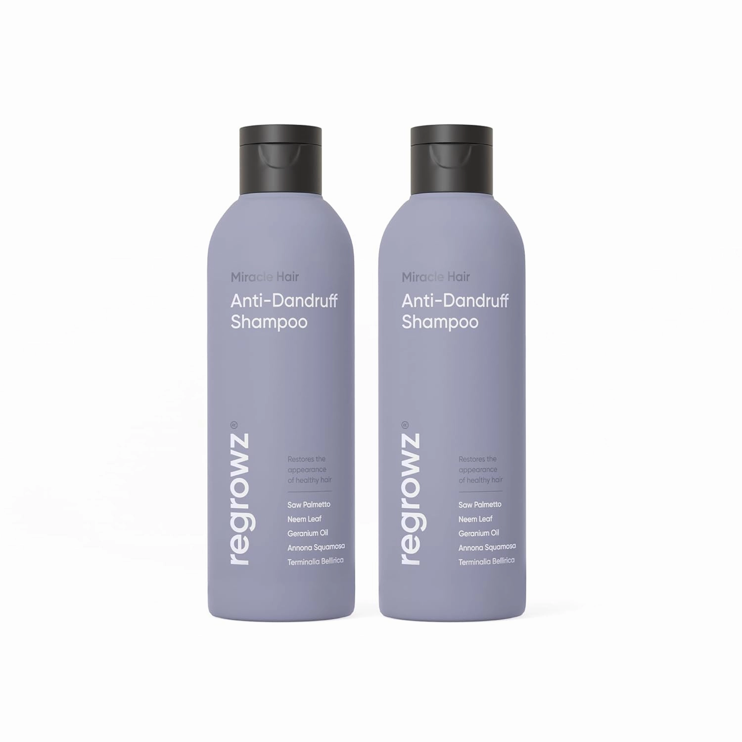 Anti Dandruff Shampoo 7.6fl oz - Pack of 2 - For Dry, Itchy Scalp - Itch Relief Treatment & Removes Flakes - Moisturises for Healthy Vibrant Hair