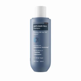 Anti Hair Fall Shampoo | 5x Hair Fall Control & Growth | Contains Biotin Adenosine, & Peptides | Rosemary, Rice Water, Hyaluronic Acid | For All Hair Types | For Women & Men | 100ml