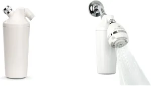 Aquasana Shower Filter System - Filters Over 90% Of Chlorine - Carbon & KDF Filtration Media - Soften Skin and Hair from Hard Water - AQ-4100NSH