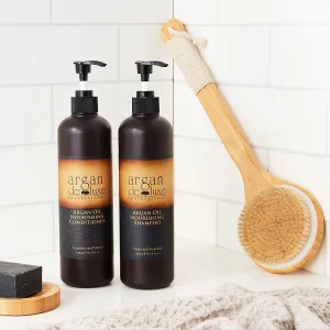 Argan De Luxe 100% Pure Organic Moroccan Argan Oil Nourishing MINT Shampoo & Conditioner 500ml (Shampoo Conditioner 500ml) by Argan Deluxe