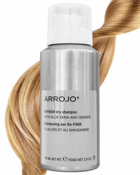 Arrojo ReFINISH Dry Shampoo – Sulfate-Free, Paraben-Free Volumizing Dry Shampoo Spray for Men & Women - Absorbs Oil & Buildup