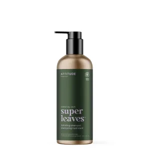 ATTITUDE Hydrating Hair Shampoo with Essential Oils, EWG Verified, Plant and Mineral-Based Ingredients, Vegan Beauty Products, Refillable Aluminum Bottle, Peppermint & Sweet Orange, 16 Fl Oz