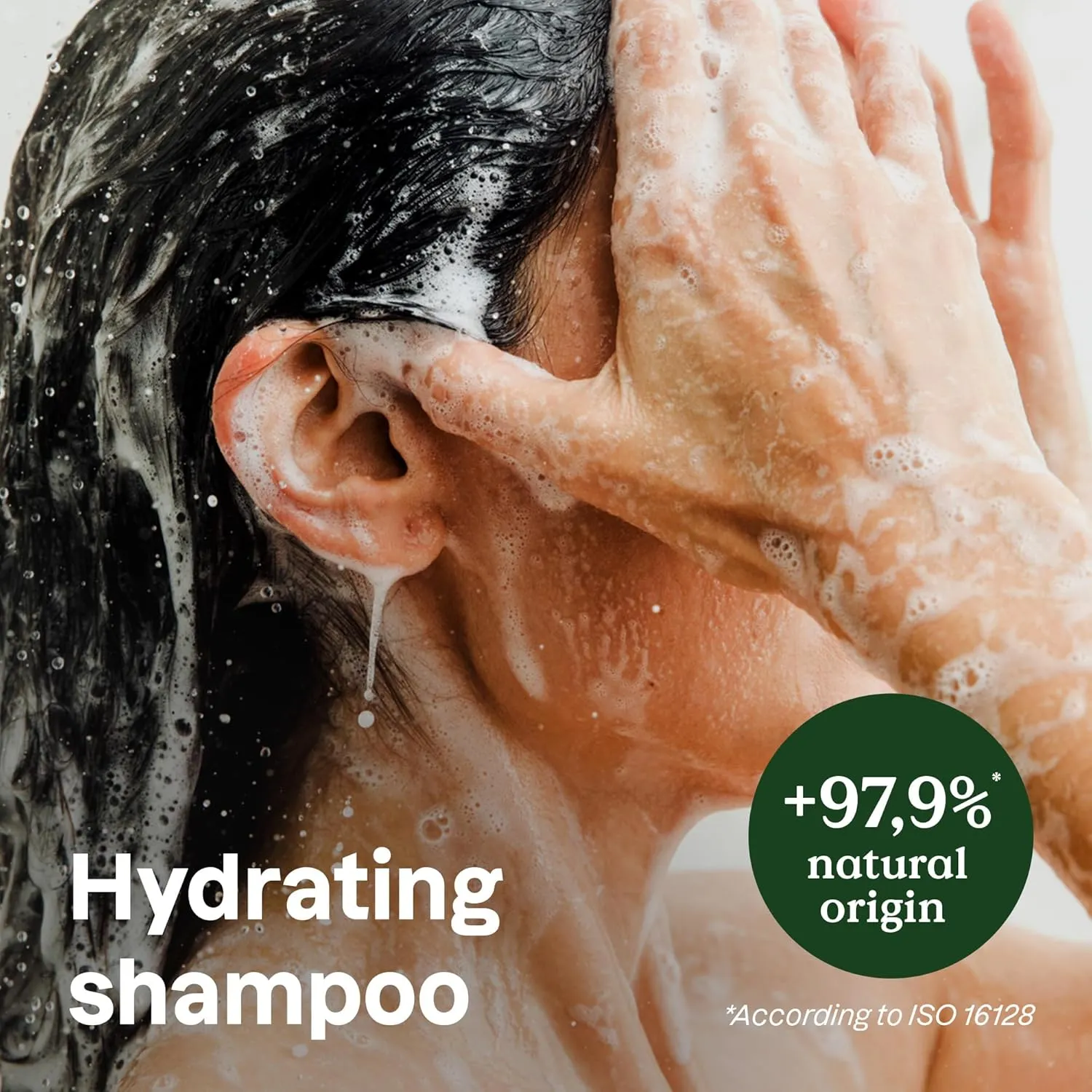 ATTITUDE Hydrating Hair Shampoo with Essential Oils, EWG Verified, Plant and Mineral-Based Ingredients, Vegan Beauty Products, Refillable Aluminum Bottle, Peppermint & Sweet Orange, 16 Fl Oz