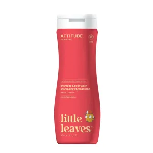 ATTITUDE Shampoo and Body Wash for Kids, EWG Verified Hair and Body Cleanser, Dermatologically Tested Soap, Plant and Mineral Based Bath Products, Vegan, Mango, 16 Fl Oz