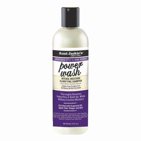 Aunt Jackie's Grapeseed Power Wash Intense Moisture Clarifying Shampoo 12oz