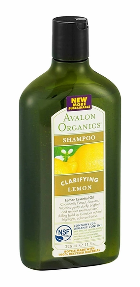 Avalon Organics Clarifying Shampoo, Lemon 11 oz (Pack of 8)