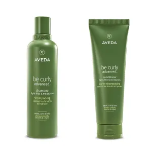 Aveda Be Curly Advanced Shampoo & Conditioner Duo | for Curly, Coily, Wavy Hair | Fights Frizz | Silicone Free, Sulfate Free | 8.5 Fl Oz