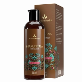 Avi mee Herbal Shakuntala Daily Use Hair Cleanser | For Silky Hair | With Aloe, Apple Cider, Rice & Keratin Protein | Sulphate & Paraben Free Shampoo For Men & Women | 200 ml