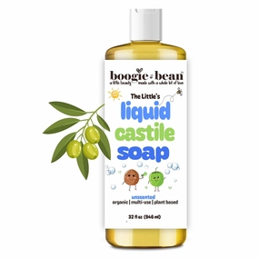 Baby Unscented Liquid Castile Soap, Kids Multipurpose Castile Soap with Olive and Coconut Oils for Baby