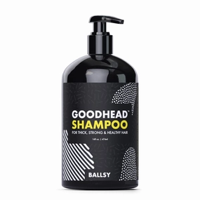 Ballsy Goodhead Shampoo, For Thick, Strong and Healthy Hair, with Tea Tree Oil, 16 Fl oz