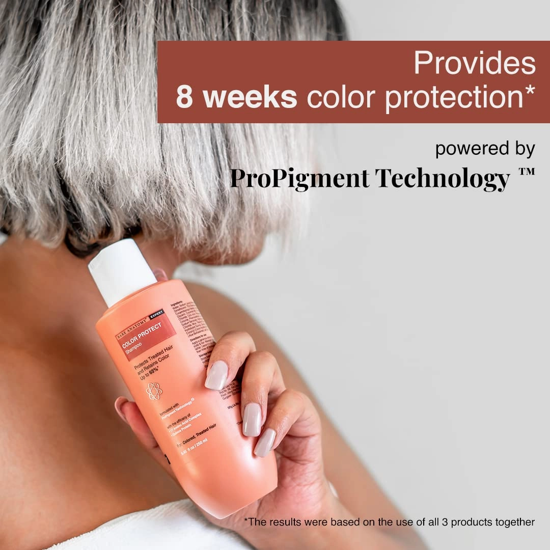 Bare Anatomy Color Protect Shampoo and Hair Mask Kit for Coloured and Treated Hair Contains 17 Amino Acid Complex & Quinoa Protein Provides 8 Weeks of Color Protection for Unisex 8.4 Ounce