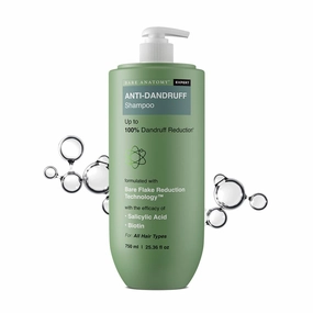 Bare Anatomy Expert Anti-Dandruff Shampoo | Up to 100% Dandruff Reduction | Targets Oily Scalp and Sheds Dry Flakes | 750 ML