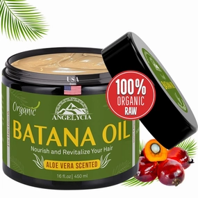 Batana Oil For Hair Growth | 100% Organic Raw Batana Oil | Dr. Sebi Batana Oil from Honduras | Prevent Hair Loss | All Hair Types | Batana Oil Organic Hair Mask | Hair Growth Oil (16, Ounces)