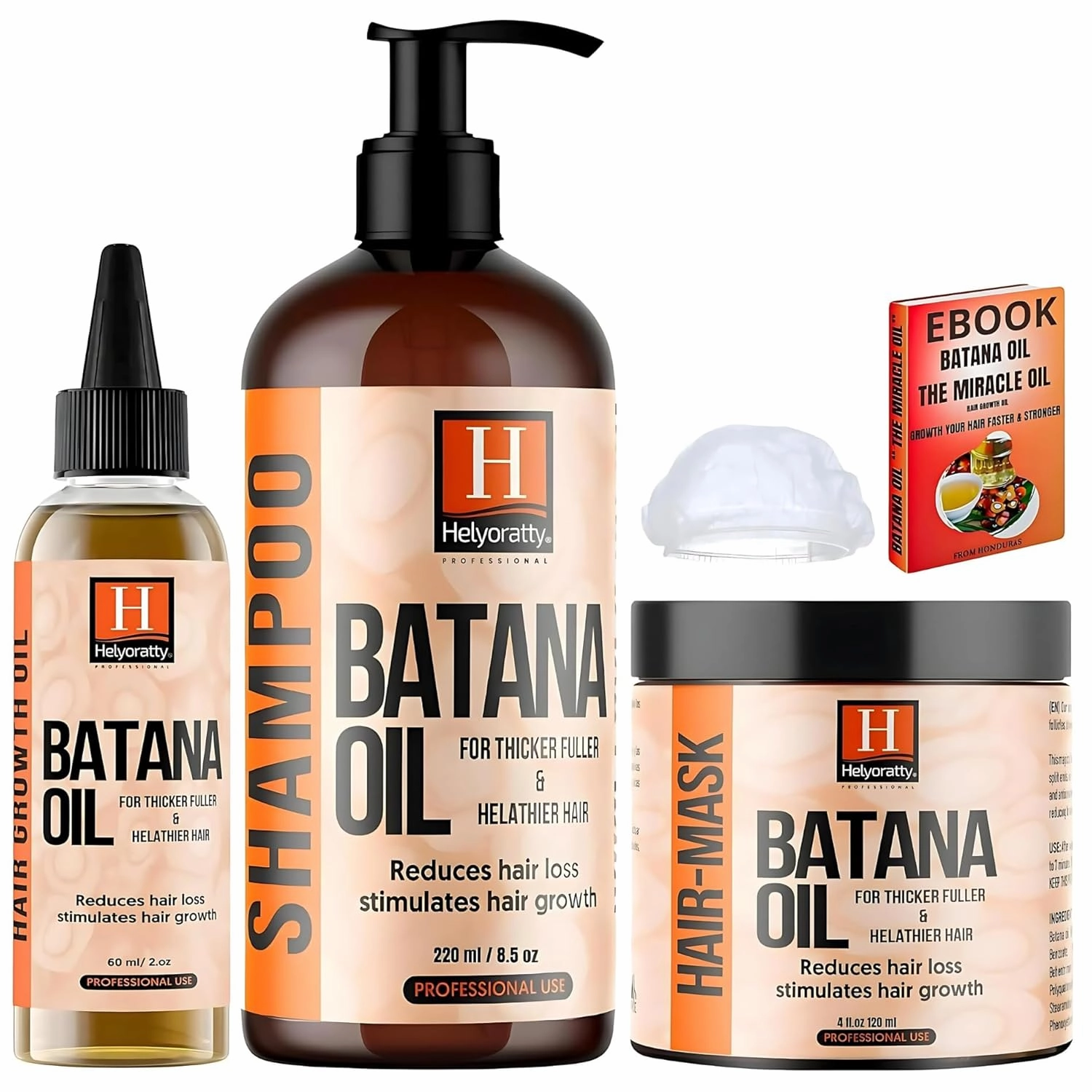 Batana Oil for Hair Growth & Repair – 100% Pure, Natural Honduran Hair Oil – Cold-Pressed in the USA – Treats Damage, Hair Loss & shampoo batana oil & hair mask for damaged For men & Women.