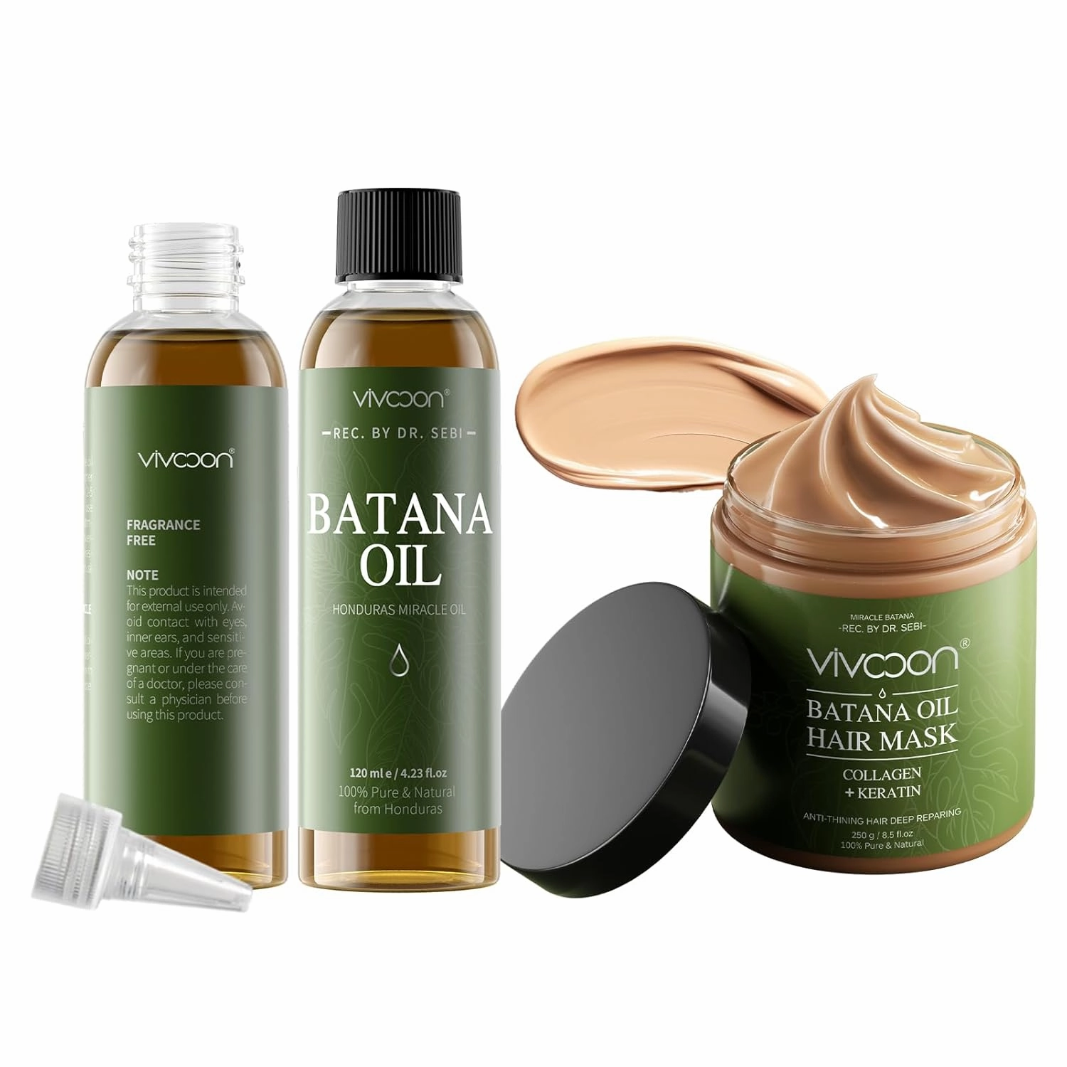 Batana Oil Hair Mask For Growth,Essential Oil & Biotin Deep Treatment For Hair Loss,Deep Conditioning for Repair Dry Damaged Hair
