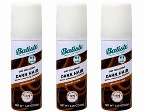 Batiste Dry Shampoo, Dark, Mini 1.06 fl. oz. (Pack of 3)