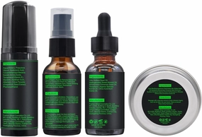 Beard Kit Beard Grooming Kit w/Beard Wash/Shampoo Beard Oil Balm Brush Comb Scissor Bag e-Book Christmas Stocking Stuffers Gifts Ideas for Men Him Dad Boyfriend Husband Mens