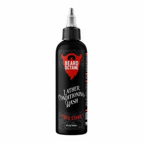 Beard Octane: Cold Start Beard Wash - 8 oz Shampoo - Cleans & Moisturizes with Shea Butter & Jojoba - Healthy, Softer Beards - Made in USA