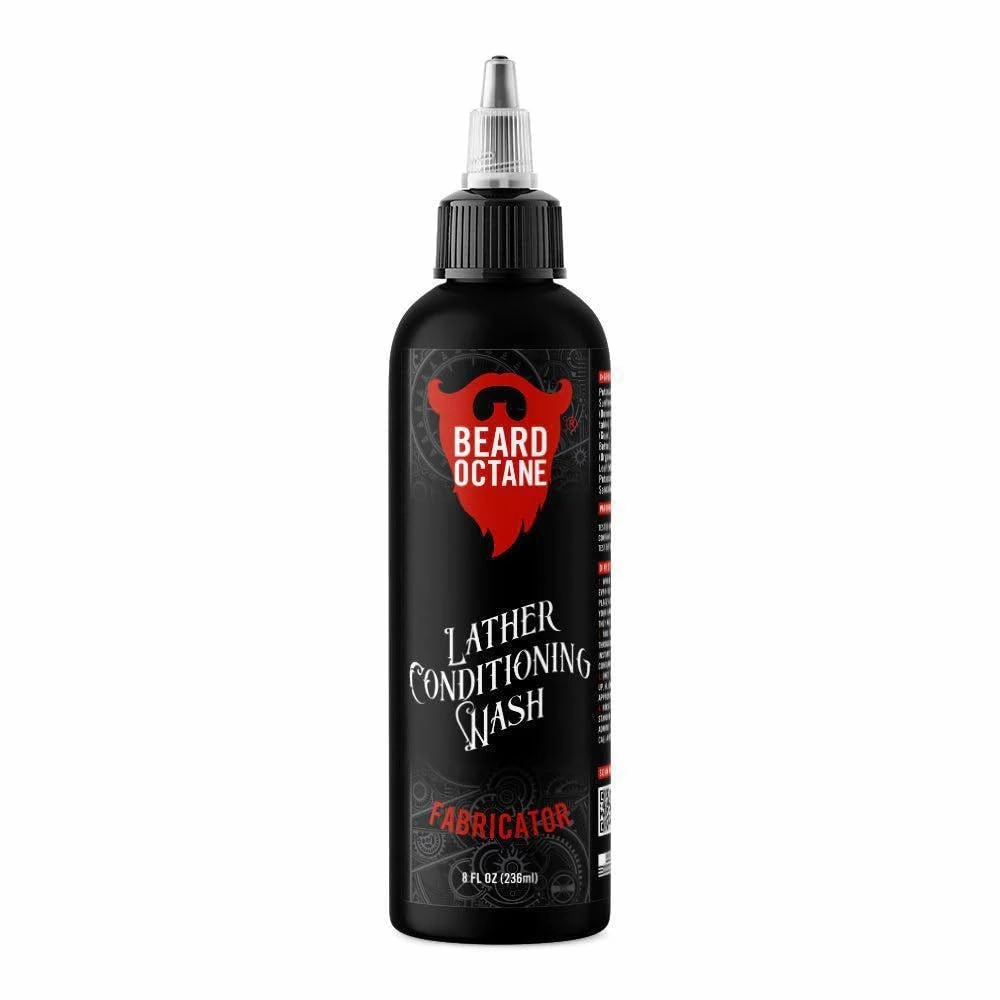 Beard Octane: Fabricator Beard Wash - Beard Shampoo - Cleans & Moisturizes w/Shea Butter & Jojoba - Healthy Softer Beards - Made in USA