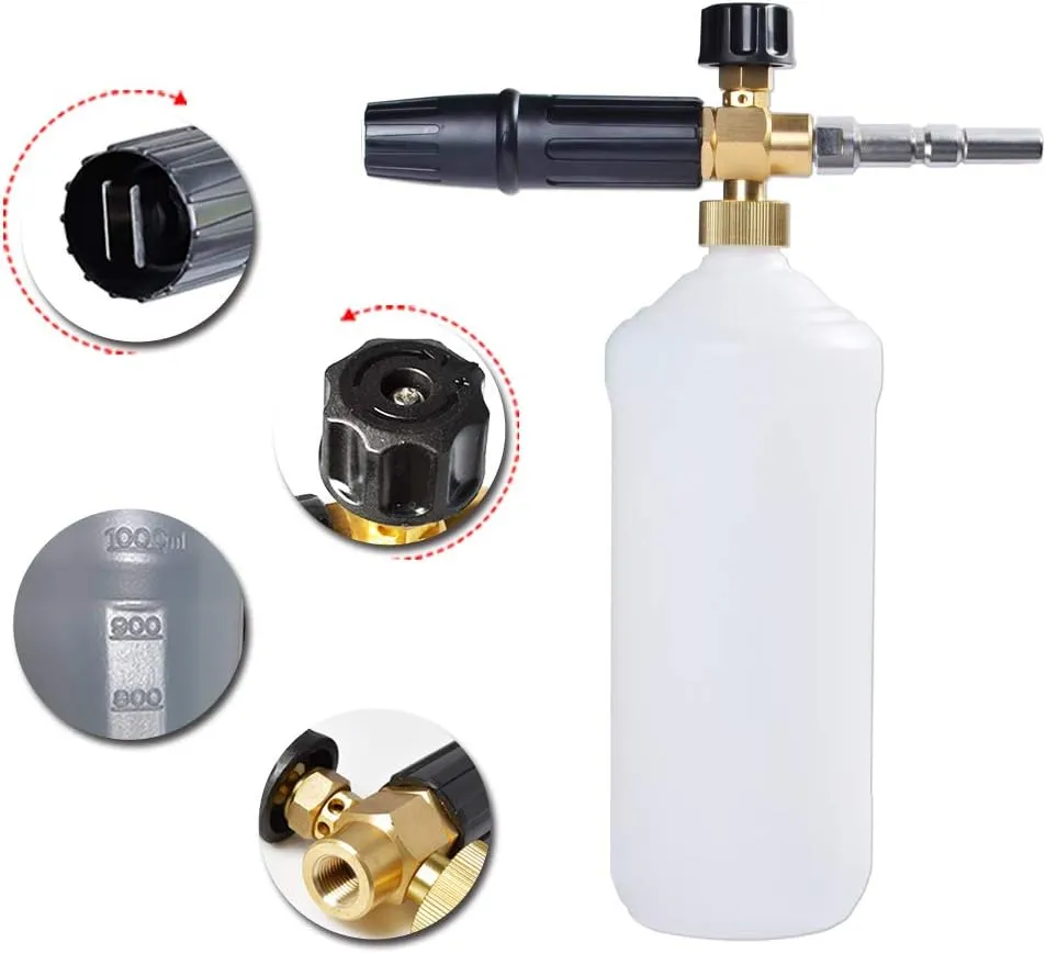 BEARFORCE Pressure Washer Foam Cannon, Adjustable Snow Foam Lance, Compatible with Nilfisk-Alto Kew Professional Pressure Washer
