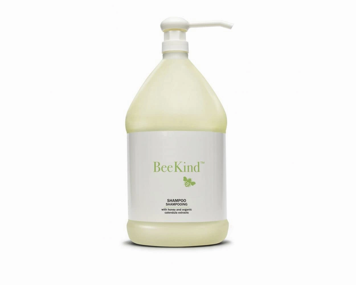 BeeKind Honey and Lemon Verbena Shampoo - 1 Gallon - Moisturizing for all Hair Types, Zero Parabens, Sulfates, and Phthalates