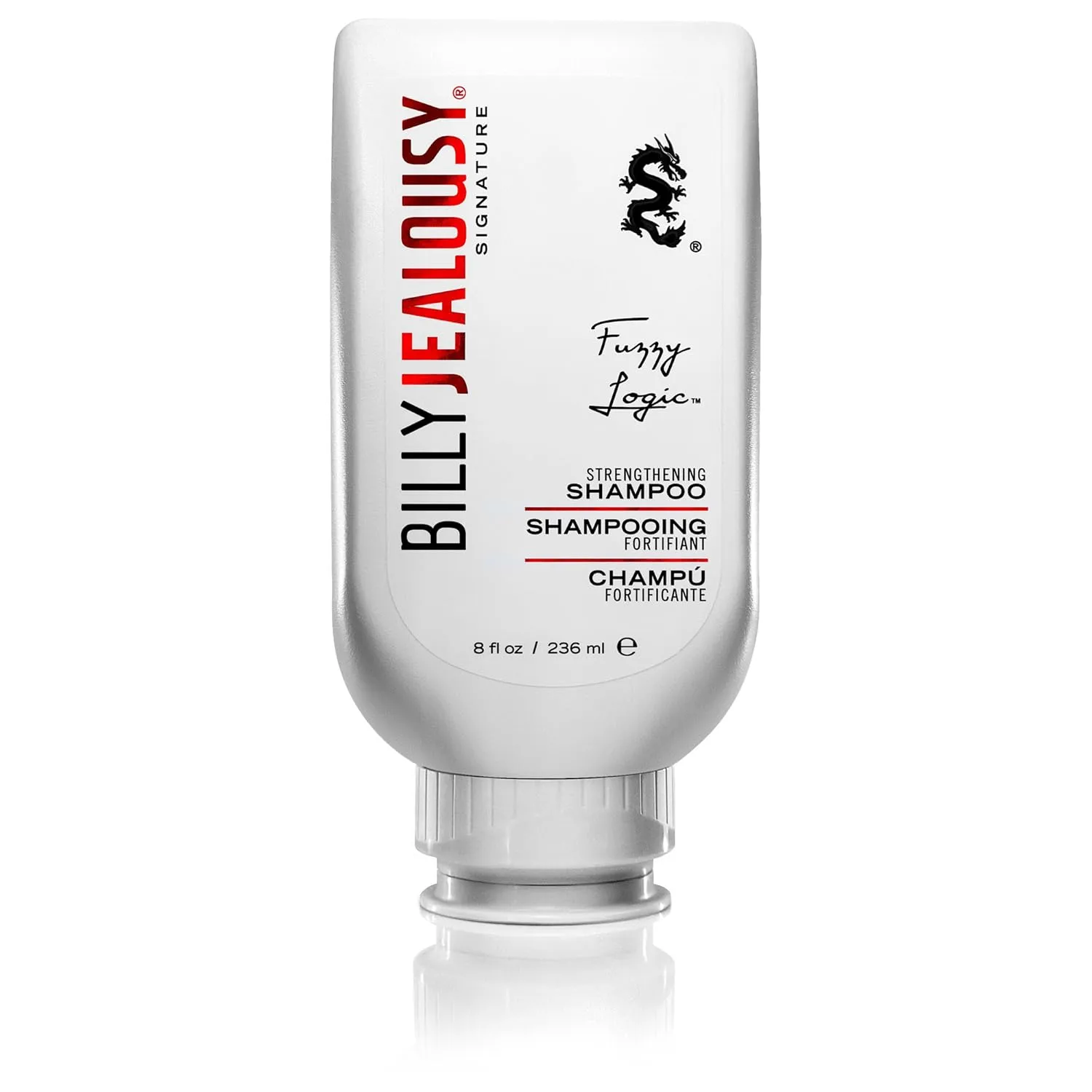 Billy Jealousy Fuzzy Logic Strengthening Mens Shampoo, Adds Volume, Prevents Hair Loss, Promotes Circulation & Healthy Growth, Peppermint Scent