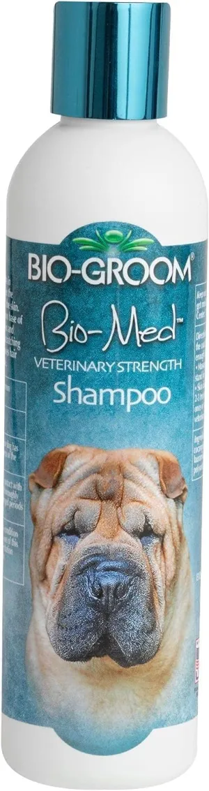 Bio-Groom Bio-Med Dog Shampoo - Dog Bathing Supplies, Puppy Shampoo for Sensitive Skin, Hot Spot Treatment, Itch Relief, Made in USA - 8 fl oz