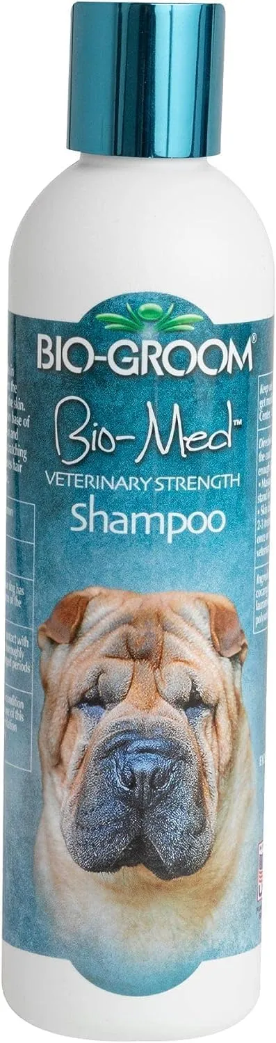 Bio-Groom Bio-Med Dog Shampoo - Dog Bathing Supplies, Puppy Shampoo for Sensitive Skin, Hot Spot Treatment, Itch Relief, Made in USA - 8 fl oz