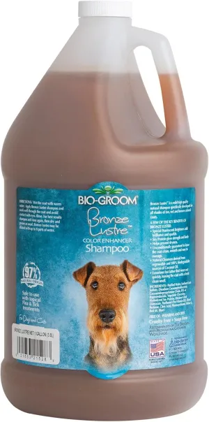 Bio-Groom Bronze Lustre Enhancer Pet Shampoo, 1-Gallon