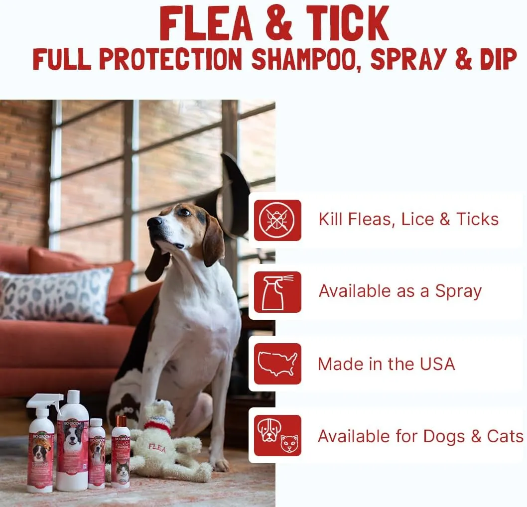 Bio-Groom Flea & Tick Protein-Lanolin Enriched Shampoo - Flea and Tick Prevention for Dogs, Cat Flea Treatment, Cruelty-Free, Made in USA, Natural Tick Repellent - 1 Gallon