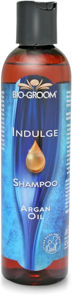 Bio-Groom Indulge Argan Oil Dog Shampoo - Deshedding Dog Bathing Supplies, Puppy Wash, Cat & Dog Grooming Supplies for Sensitive Skin, Cruelty-Free, Made in USA, Dog Products - 8 fl oz 1-Pack
