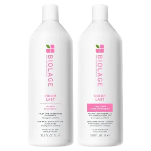 Biolage Color Last Shampoo & Conditioner Set - Helps Protect Hair and Maintain Vibrant Color For Color-Treated Hair, Paraben & Silicone-Free, Vegan, Packaging May Vary