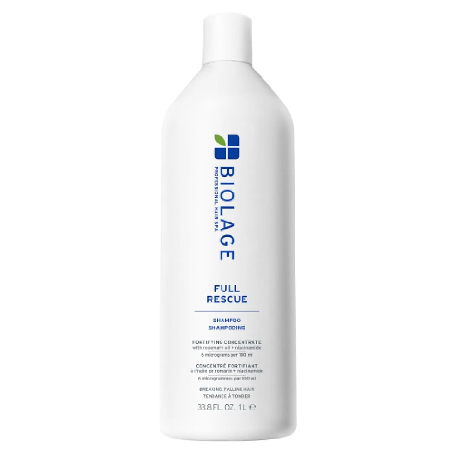 Biolage Full Rescue Shampoo for Thin Hair - Fortifies, Instantly Fuller-Looking, Rosemary Oil & Niacinamide, Vegan & Cruelty-Free