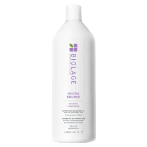 Biolage Hydra Source Shampoo - Softens & Adds Shine, For Dry Hair, Infused with Micro-Filtered Aloe Vera & Fermented Hyaluronic Acid, Vegan & Paraben-Free, Packaging May Vary