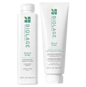 Biolage Scalp Sync Anti-Dandruff Shampoo and Universal Conditioner Set - Controls Dandruff & Deeply Cleanses, With Zinc Pyrithione, Lightweight Conditioning, Vegan & Cruelty-Free, Retail