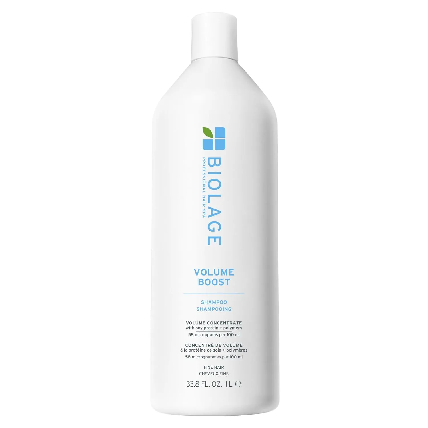 Biolage Volume Boost Shampoo - Long-Lasting Volume, Gently Cleanses, For Fine Hair, Soy Protein & Polymers, Vegan, Paraben-Free, Packaging May Vary