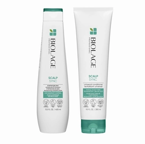 Biolage Scalp Sync Anti-Dandruff Shampoo & Universal Conditioner Set - Targets Dandruff, Controls The Appearance of Flakes & Relieves Scalp Irritation, Paraben Free, Vegan