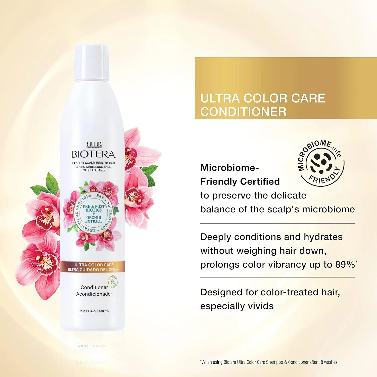 Biotera Ultra Color Care Shampoo | Prolongs Vivid Color-Treated Hair | Microbiome Friendly | Vegan & Animal Test-Free | Paraben & Sulfate Free | Color-Safe
