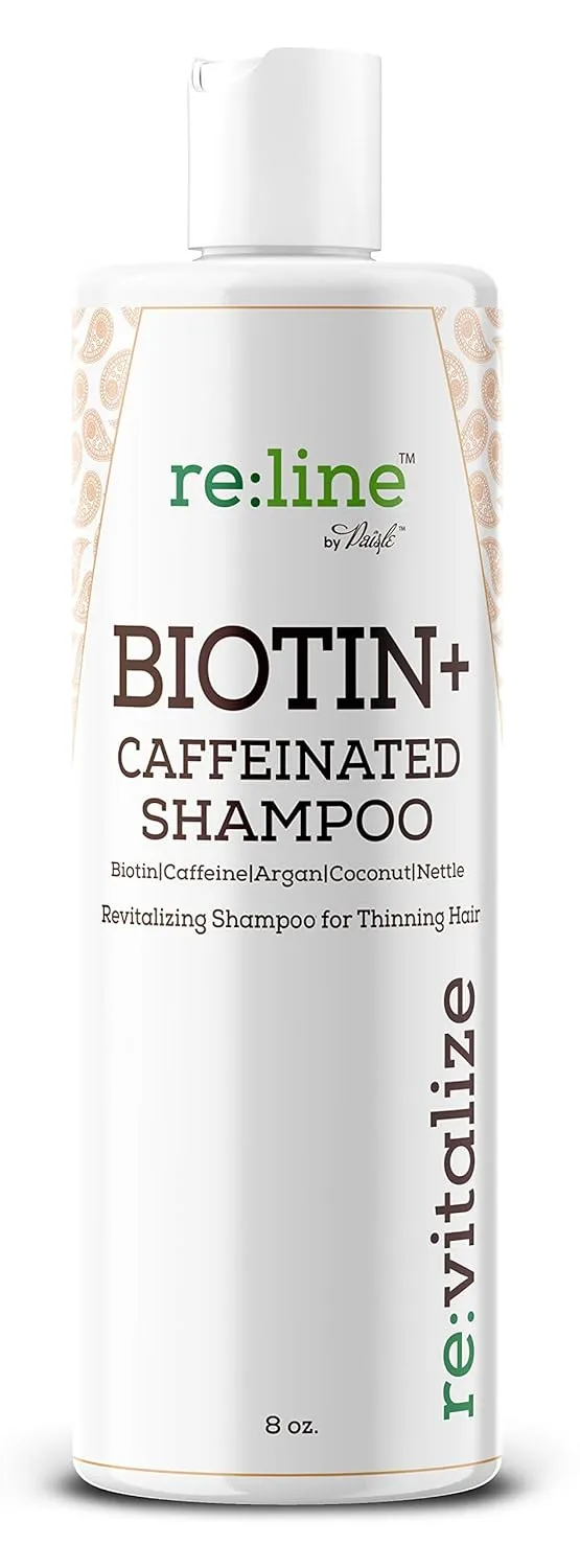 Biotin Shampoo For Hair Growth Natural Caffeine Hair Loss Treatment Shampoo For Thinning Hair Thickening DHT Blocker For Men Women Sulfate Free Safe On Color Treated Hair Coconut   Argan Oil