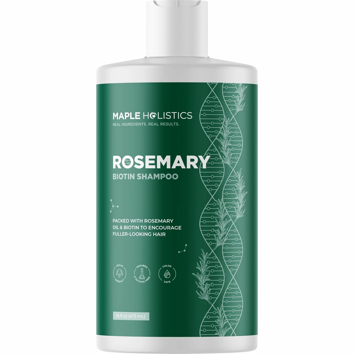 Biotin Rosemary Shampoo for Hair Growth - Sulfate Free, Volumizing Rosemary Essential Oil for Fine, Weak & Dull Hair (16 Fl Oz)