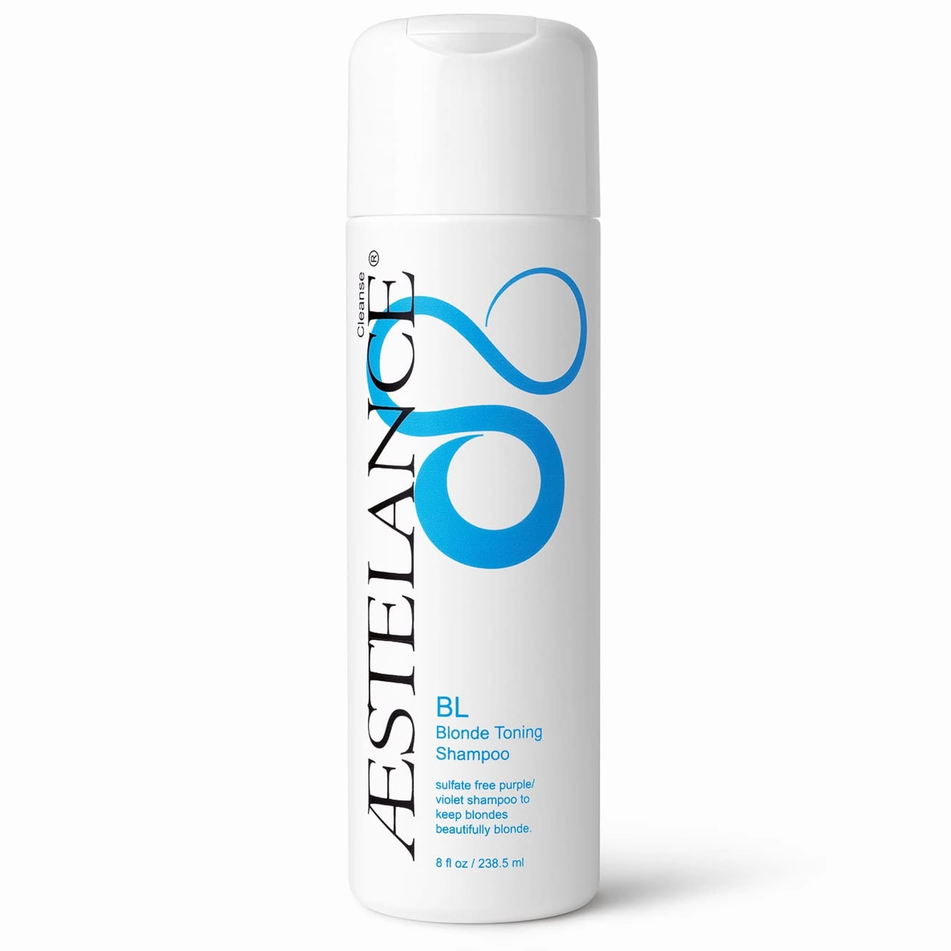 BL Blonde Toning Sulfate Free Shampoo 8 oz | For Neutralizing Yellow Tones | Depositing Purple Shampoo