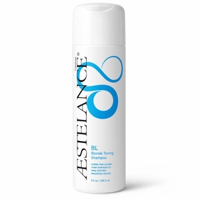 BL Blonde Toning Sulfate Free Shampoo 8 oz | For Neutralizing Yellow Tones | Depositing Purple Shampoo