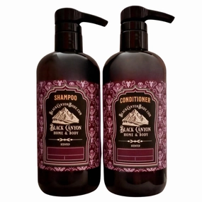 Black Canyon Campfire & Marshmallow Scented Argan Oil Hair Shampoo and Conditioner Set, 16 Oz Shampoo - 16 Oz Conditioner