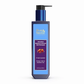 Blue Nectar Batana Oil Shampoo for Fuller & Stronger Hair | Suitable for Dry, Frizzy, Curly, and Wavy Hair | Redensyl Alternate | Organic Shampoo for Women & Men (6.76 Fl Oz, 17 Herbs)