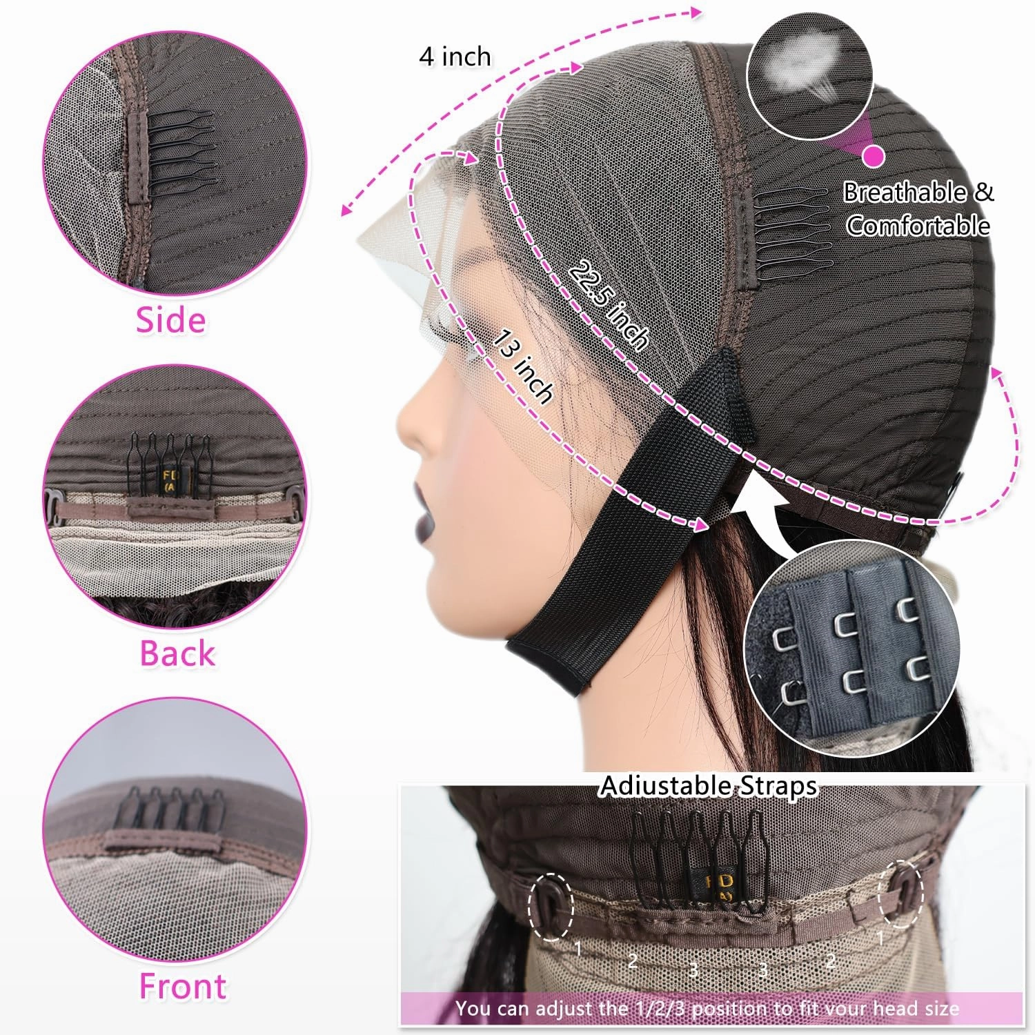 Bob Wig Human Hair Straight HD Lace Front Wigs Human Hair Glueless Bob 13x4 Lace Frontal Wig Human Hair Pre Plucked With Baby Hair 180% Density 12 Inch Natural Color (Black, 12 inch)