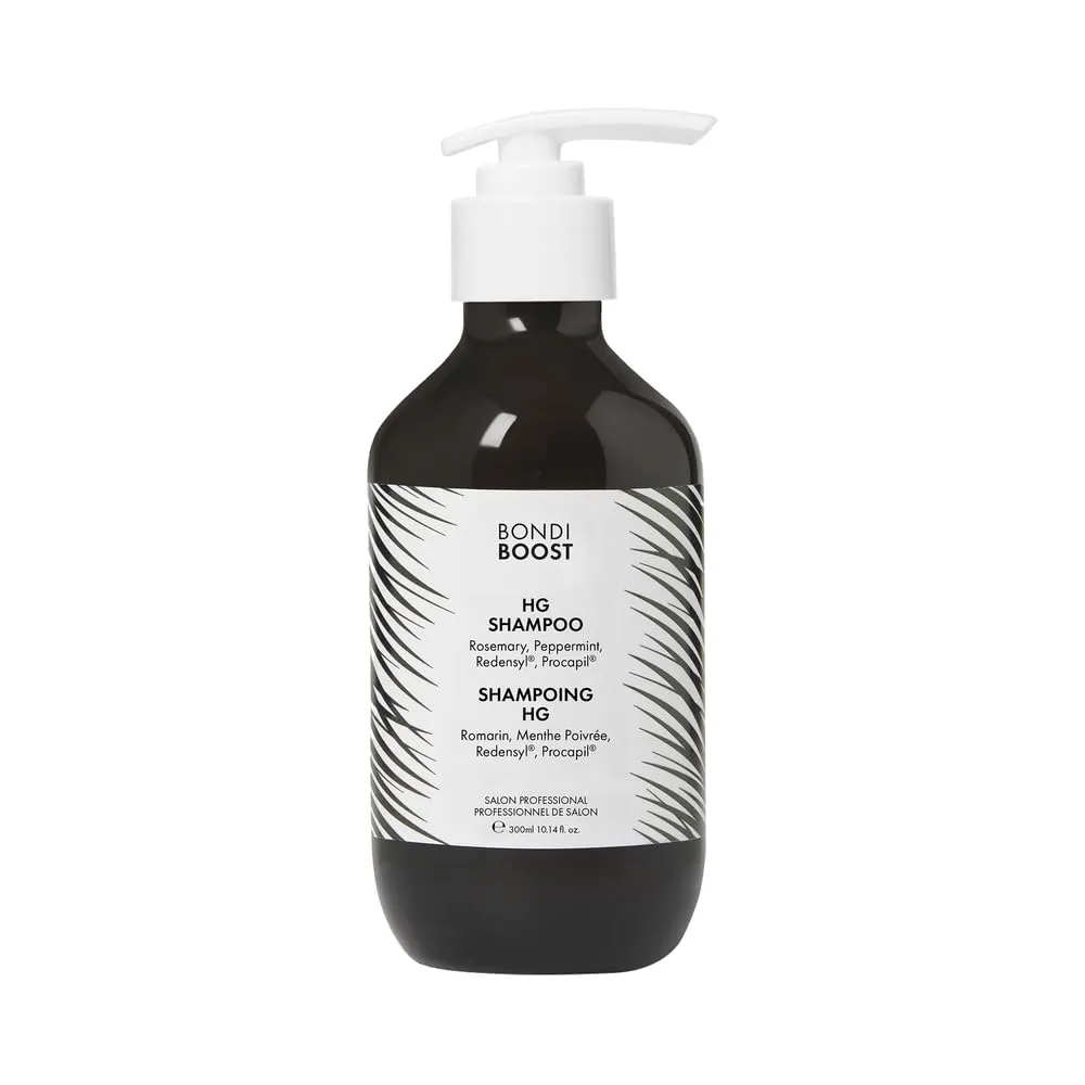 BONDIBOOST HG Anti-Thinning Shampoo for Women & Men [10.14 fl oz], Clinically Tested to Promote Fuller   Thicker-Looking Hair, Natural Mint Scent   Procapil, Redensyl & Rosemary Formula, Sulfate-Free