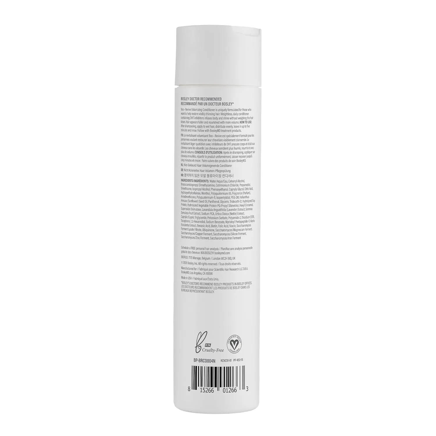 BosRevive Nourishing Shampoo & Conditioner & Kit for Noticeably Thinning and Non Color-Treated Hair Rosemary
