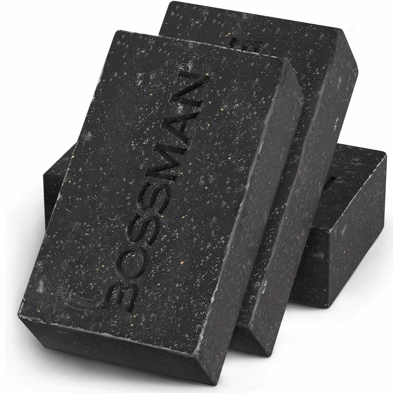 Bossman 3-Pack 4-in-1 Bar Soap for Men, 4 oz – All Natural Organic Beard Wash, Shampoo, Body Wash, Shaving Soap – Eucalyptus & Tea Tree Scent - Father’s Day Gifts