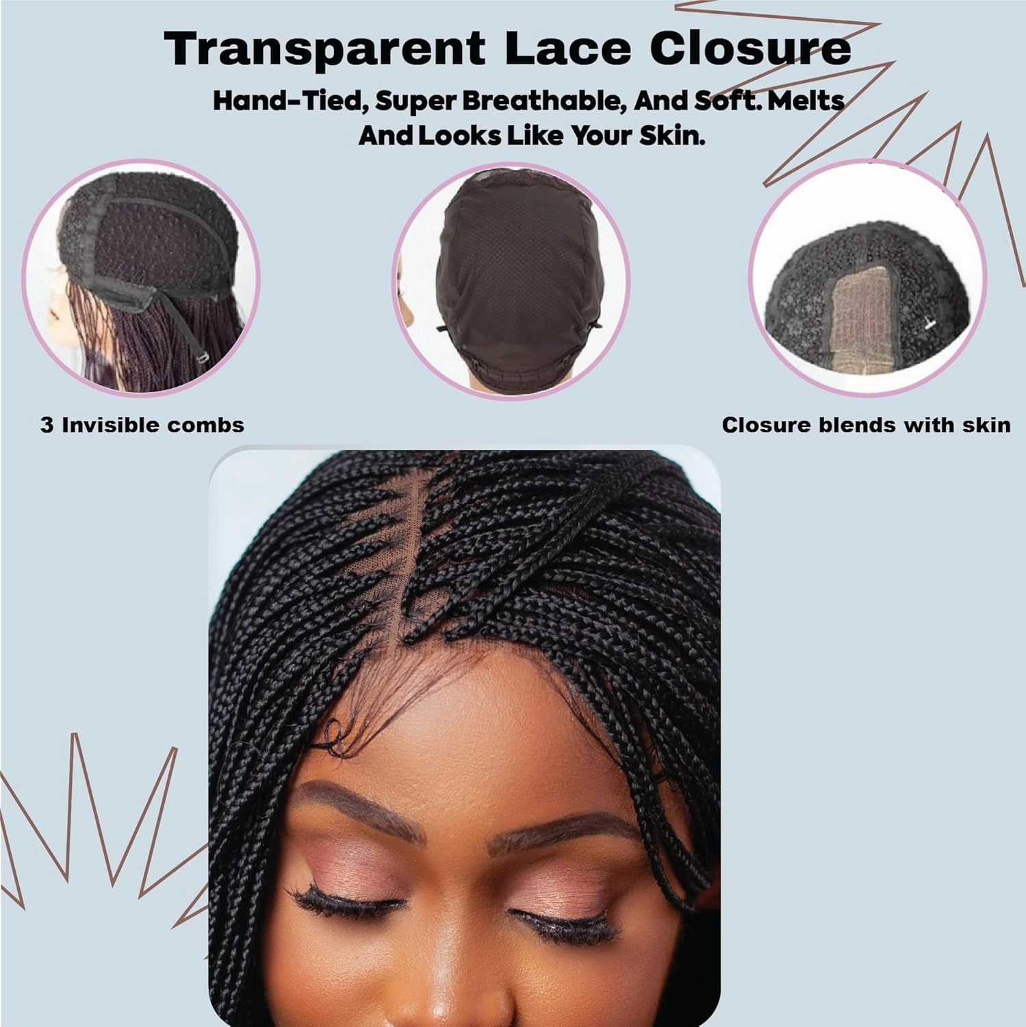 Braided Wigs, Micro Million Braid Wig - Color 33 - 12 Inches. Synthetic Hand Braided Wigs for Black Women.